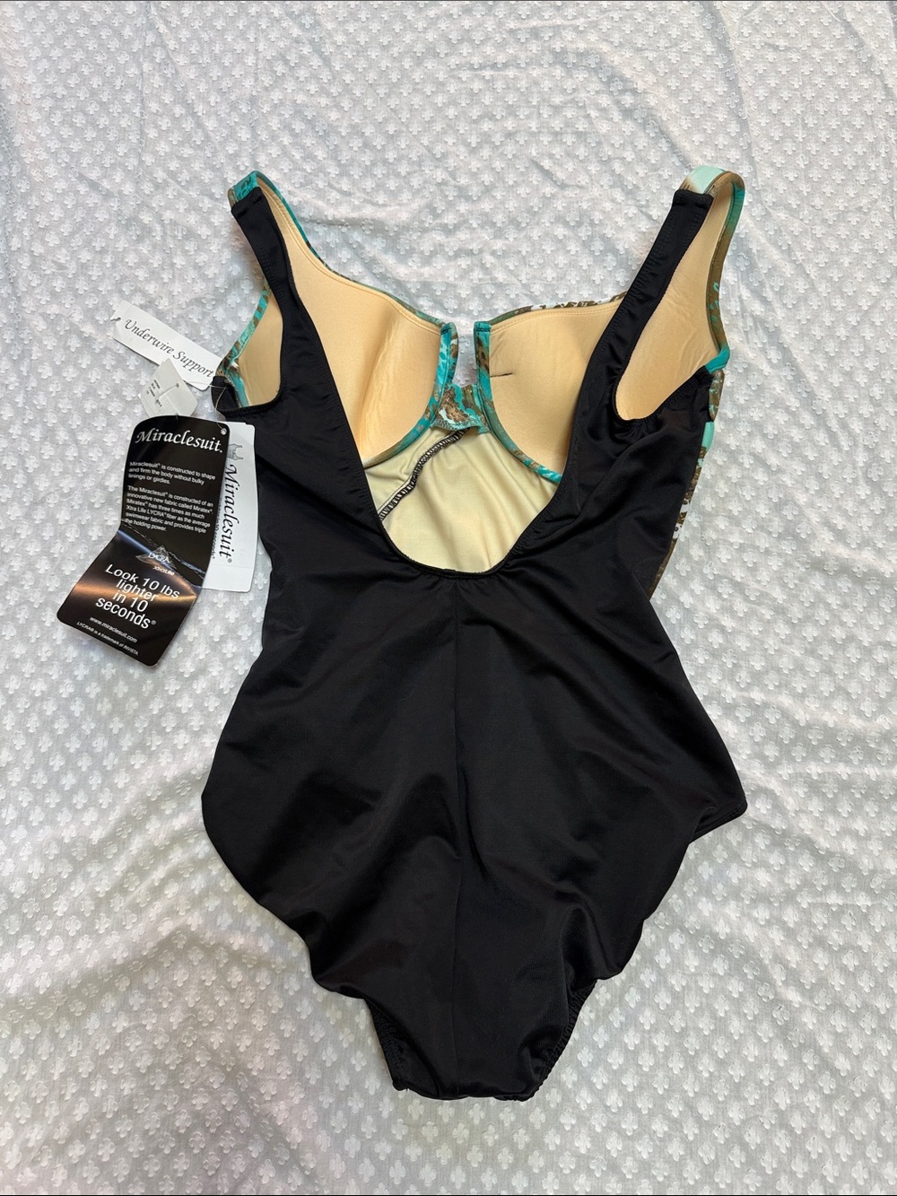 Miraclesuit Escape Swimsuit Black 447966 size 16 - Picture 4 of 9